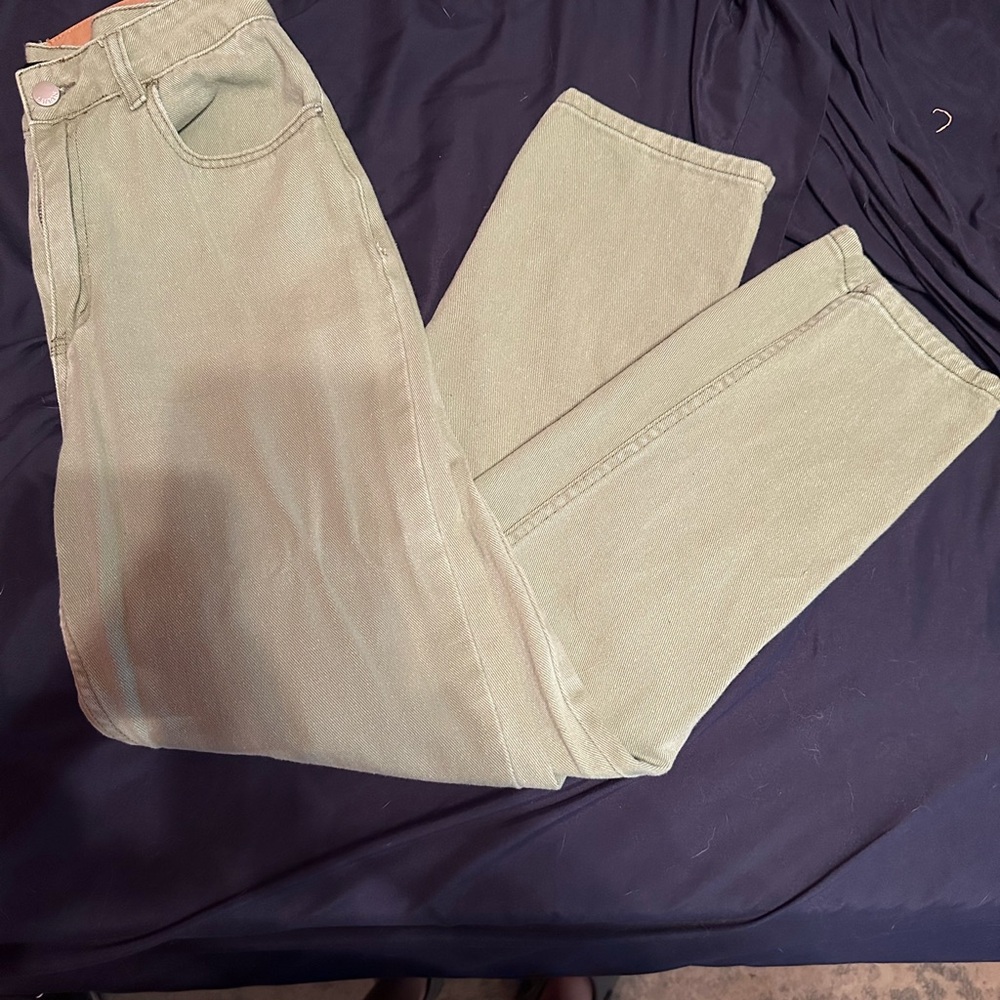 SHEIN Mint Green Denim Pants
